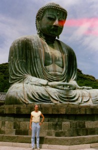 Time for a bit of sightseeing between gigs at the Great Buddha Statue at Kamakura, Japan