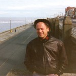 Art was quite photo shy but he kindly let me take this photo on the Blackpool seafront which I had often visited as a child!