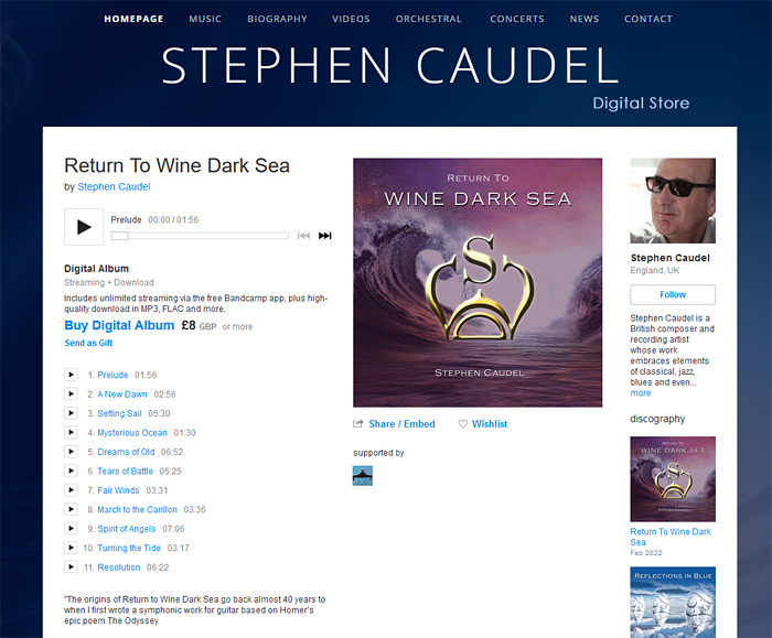 Digital download Return To Wine Dark Sea